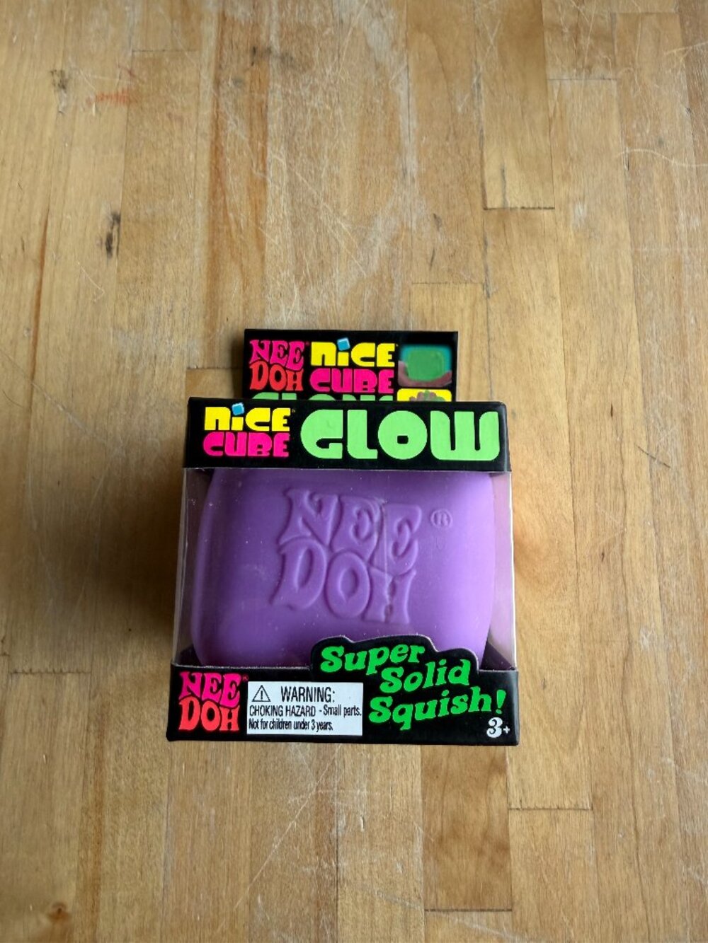 Needoh Nice Cube Glow In The Dark "Purple"